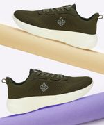 Bond Street By Red Tape Walking Shoes For Men (Olive , 6)