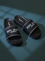 Pepe Jeans Men Slides (Black , 8)