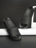 REDTAPE Men Slides (Black , 9)