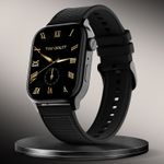 Fire-Boltt Rise Force 1.85 BT Calling, Nylon Fluoroelastomer Hybrid Strap Rotating Crown Smartwatch (Midnight Black Strap, Free Size)