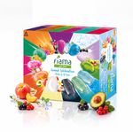 FIAMA Gel Bathing Bar Grand Celebration Pack with 12 Unique Gel Bars, Moisturized Skin (12 x 125 g)