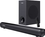 MarQ by Flipkart Thunder 160, 160 Watts, 2.1 Channel, Immersive cinematic experience, EQ Modes 160 W Bluetooth Soundbar (Black, 2.1 Channel)