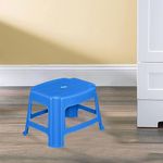Nilkamal STL05 Bathroom Stool (Blue, Pre-assembled)