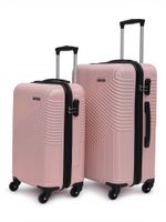 YAYAVAR Hard Body Set of 2 Luggage 4 Wheels – Cairo – Pink