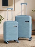 KILLER Hard Body Set of 2 Luggage 4 Wheels – Hard Sided Spinners, Expandable Travel & Luggage Bags Trolley Bag – Blue