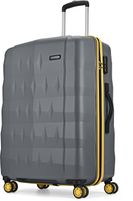 ARISTOCRAT Large Check-in Suitcase (76 cm) 8 Wheels – Comet Check-in Trolley Bag 76cm, Large Hard Luggage, 8-Wheel Suitcase – Grey