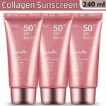 smartdrops Sunscreen – SPF 50 PA++++ Collagen Skin Lift Sunscreen SPF 50+ PA++++ Hydrating Sun Cream (240 ml)