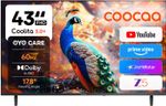 Coocaa S4U Plus 108 cm (43 inch) Full HD LED Smart Coolita TV with Dolby Audio| Narrow Frame Design| Eye Care Technology| 300+ Live Channels| Voice Control by Coolink App (43S4U Plus)