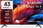 XIAOMI F Series 108 cm (43 inch) Ultra HD (4K) LED Smart Fire TV with Dolby Audio | Box Speakers | Alexa | 32GB Storage | Filmmaker Mode| Mi TV (L43MB-FIN)