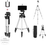 Kubra 3110 for Mobile, DSLR, Mirrorless, Sports & Action Portable Lightweight Aluminum Tripod (Black, Supports Up to 1500 g)