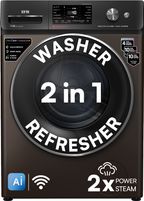 IFB 10 kg 5 Star with Steam Refresh Program, 9 Swirl wash, Eco Inverter, Powered by AI with WiFi Fully Automatic Front Load with In-built Heater Brown (EXECUTIVE PLUS MBN 1014K CMS)