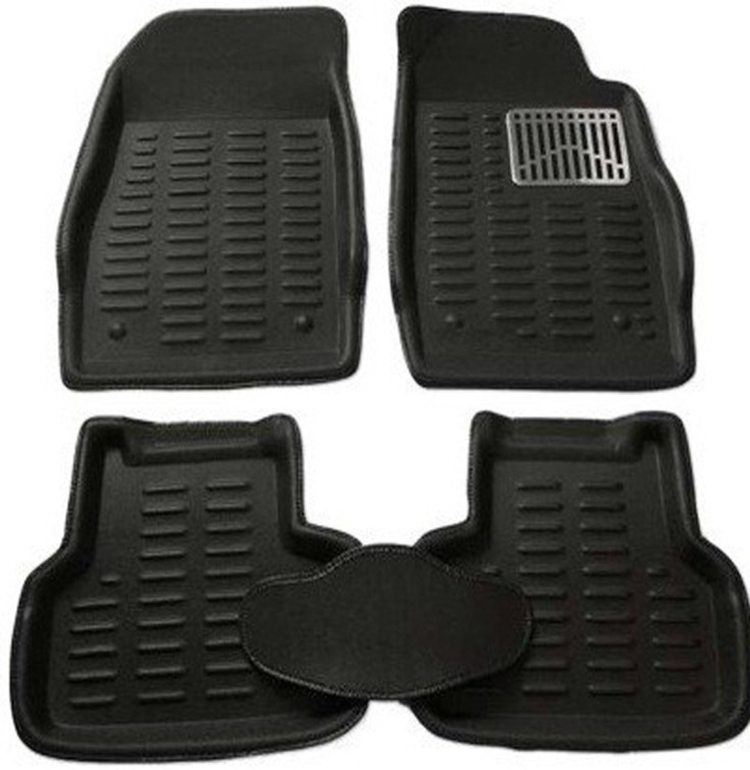 Image of Shopone Rubber Standard Mat For Universal For Car (Black)
