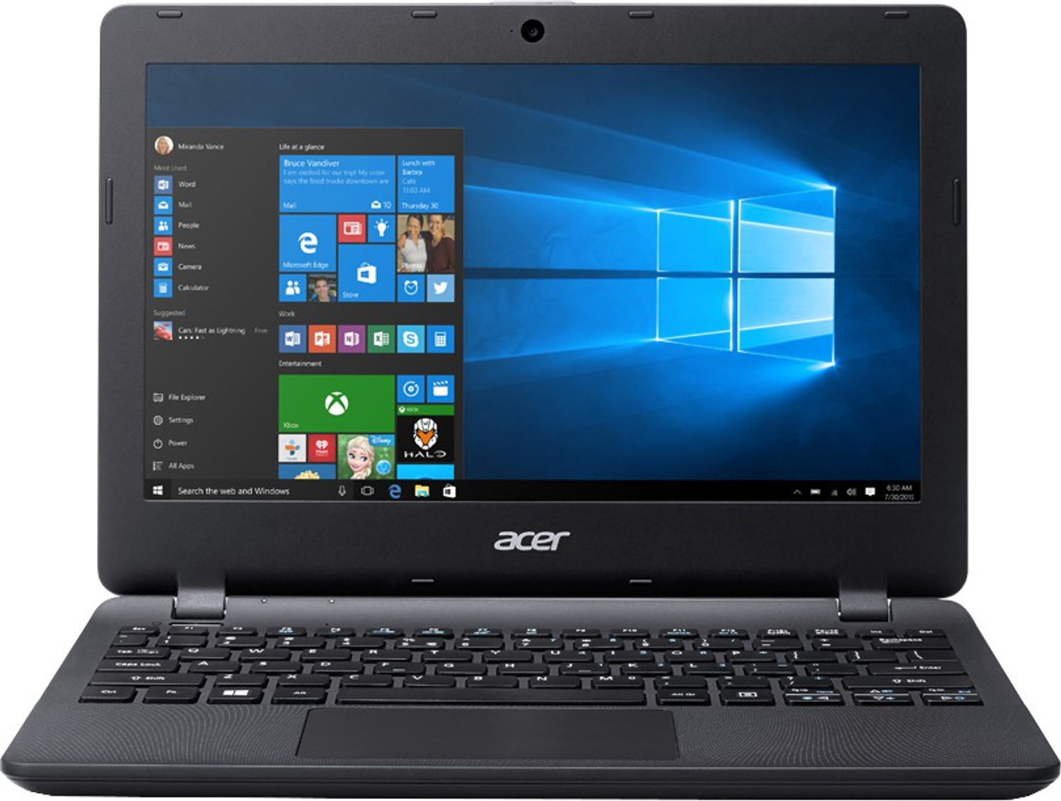 Image of Acer ES 11 Intel Celeron Dual Core 4th Gen N3060 - (2 GB /500 GB HDD /Windows 10 Home) ES1-131 Laptop (11.6 Inch, Black, 1.25 kg)
