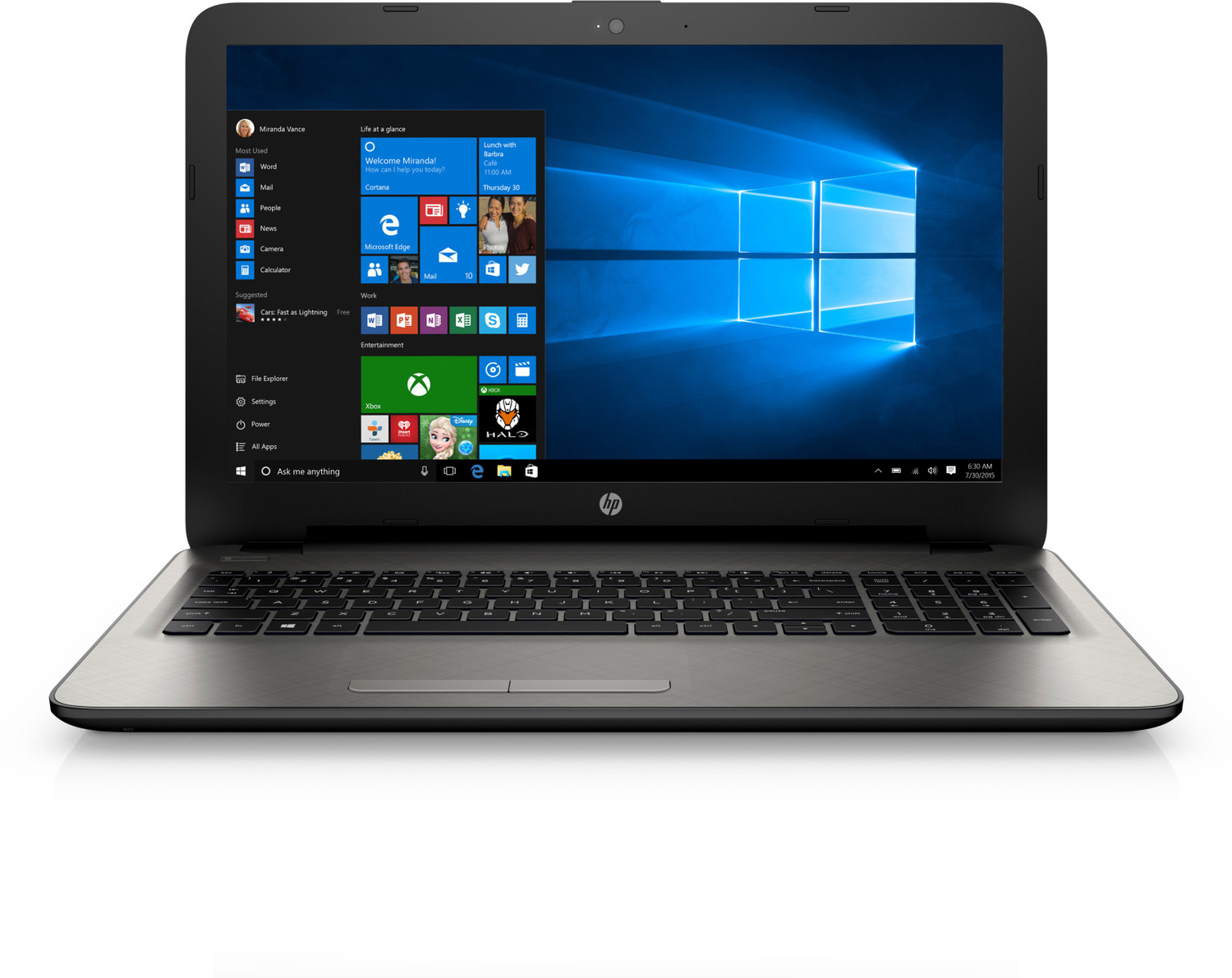 Image of HP Intel Core i5 5th Gen 5200U - (4 GB /1 TB HDD /Windows 10 Home /2 GB Graphics) 15-ac123tx Laptop (15.6 Inch, Turbo SIlver, 2.19 kg)