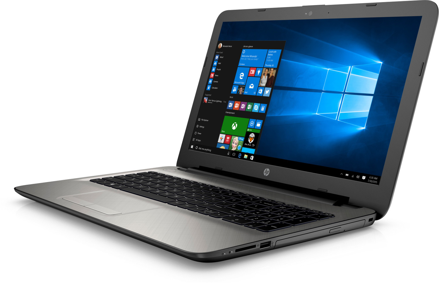 Image of HP Intel Core i5 5th Gen 5200U - (4 GB /1 TB HDD /Windows 10 Home /2 GB Graphics) 15-ac123tx Laptop (15.6 Inch, Turbo SIlver, 2.19 kg)