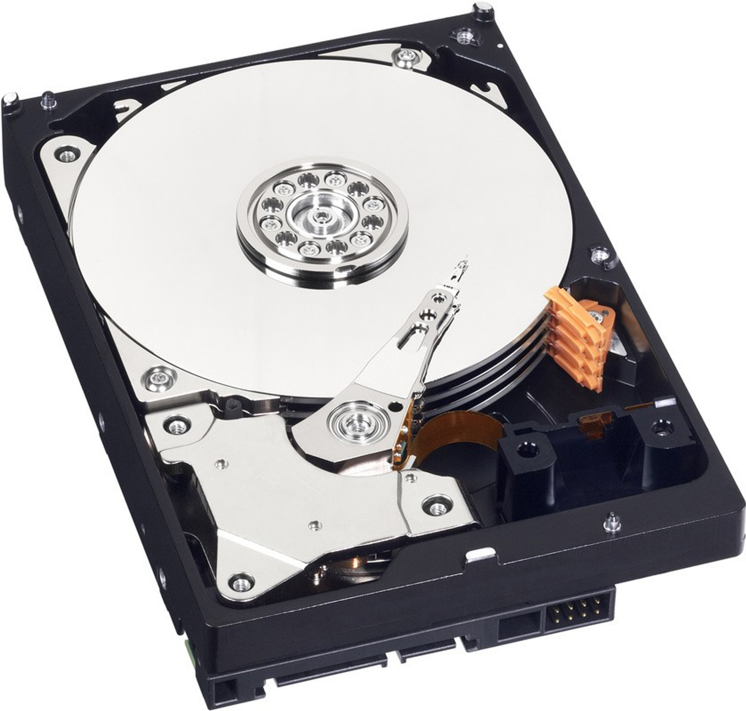 Image of WD Blue 500 GB Desktop Silver SATA III Internal Hard Disk Drive (HDD) (WD5000AAKX) (Interface: SATA III, Form Factor: 3.5 Inch)