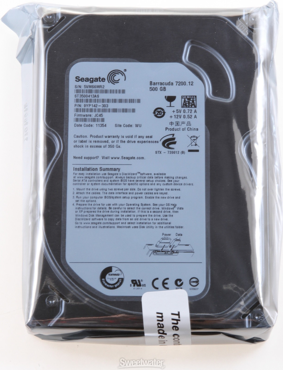Image of GEONIX SATA 1 TB Desktop, Surveillance Systems, Servers, Network Attached Storage Silver SATA Internal Hard Disk Drive (HDD) (GX1T) (Interface: SATA, Form Factor: 3.5 inch)