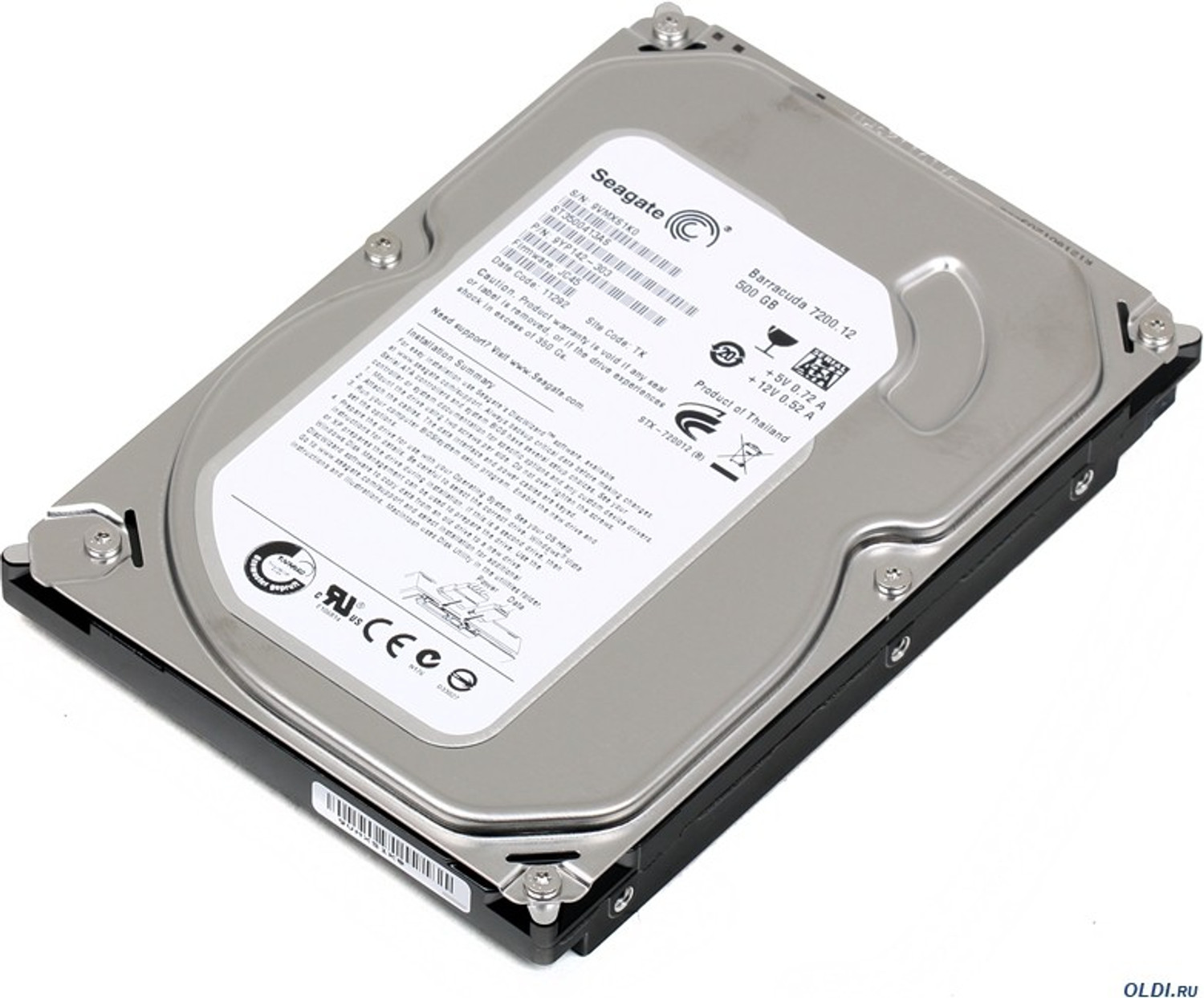 Seagate Barracuda/Pipeline 500 GB Desktop Silver SATA Internal Hard Disk Drive (HDD) (ST3500413AS) - Seagate : Flipkart.com