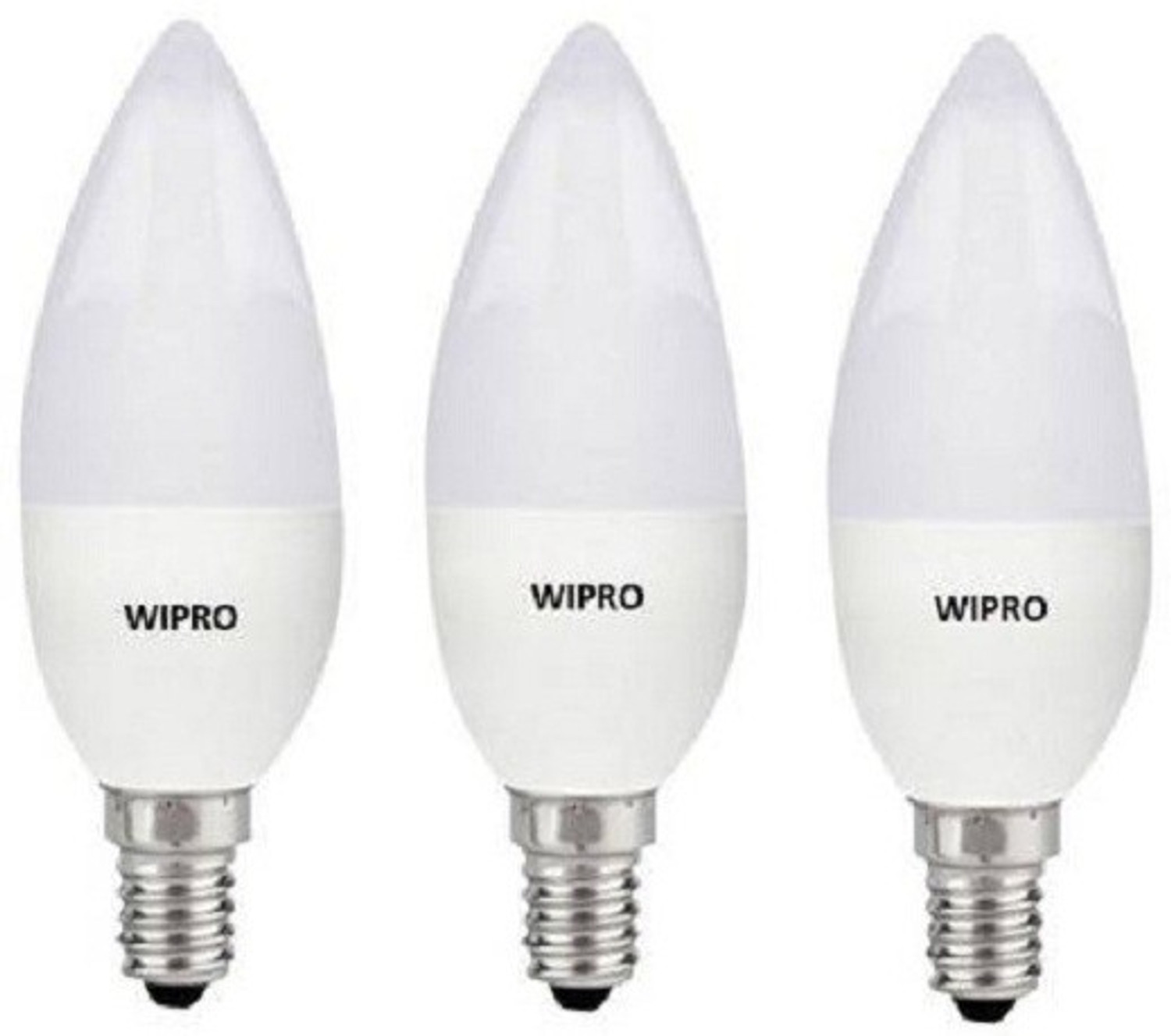Image of Wipro 5 W Basic Candle E14 LED Bulb (White, Pack of 8)