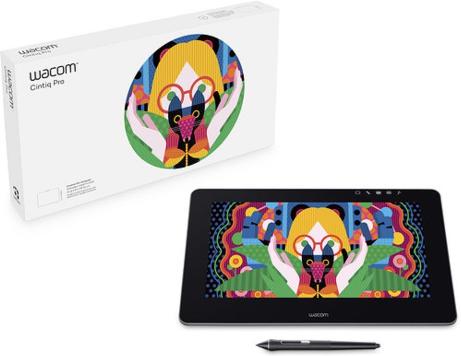 Image of WACOM 13 inch DTH1320 /K4-C cintiq pro 11.6 x 6.5 inch Graphics Tablet Connectivity - USB, Wireless (Black)