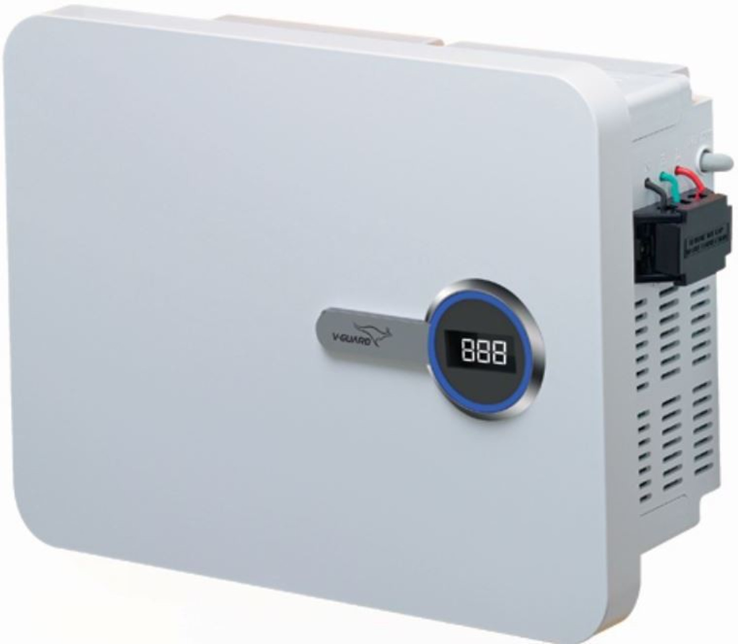 Image of V-Guard VWI 400Smart with Digital Display for 1.5 Ton Inverter A.C (130V To 280V) Voltage Stabilizer (White)