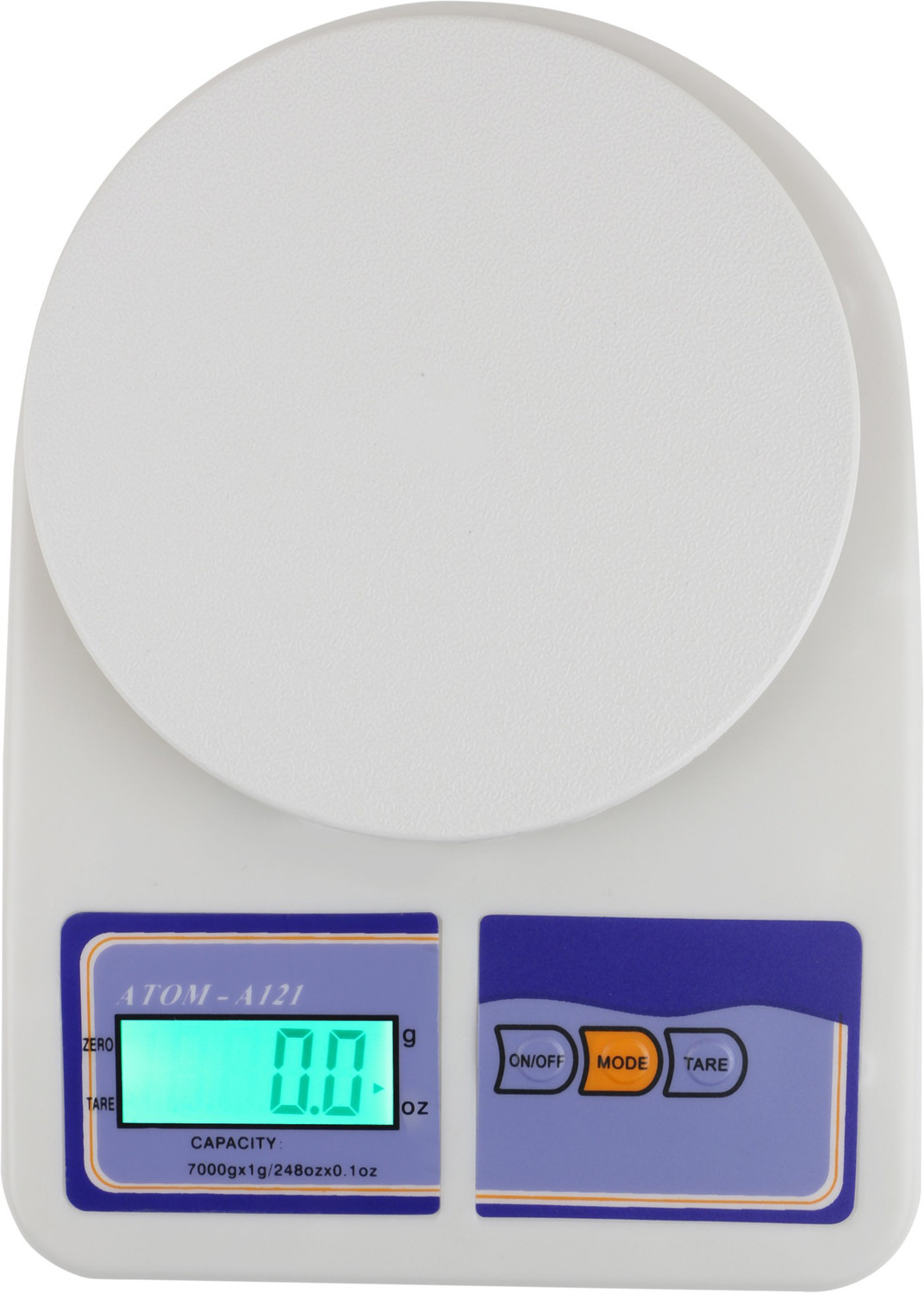 Image of ATOM A121 Economy Kitchen Weighing Scale (White)