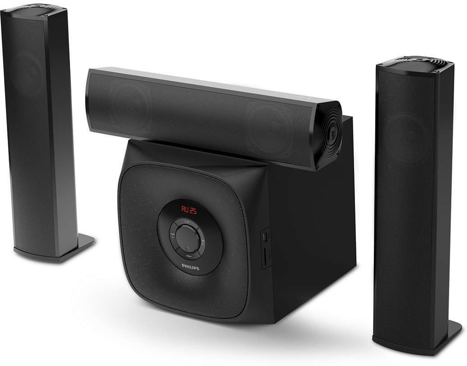 Image of PHILIPS HTD5580 1000 W Bluetooth Home Theatre (Black, 5.1 Channel)