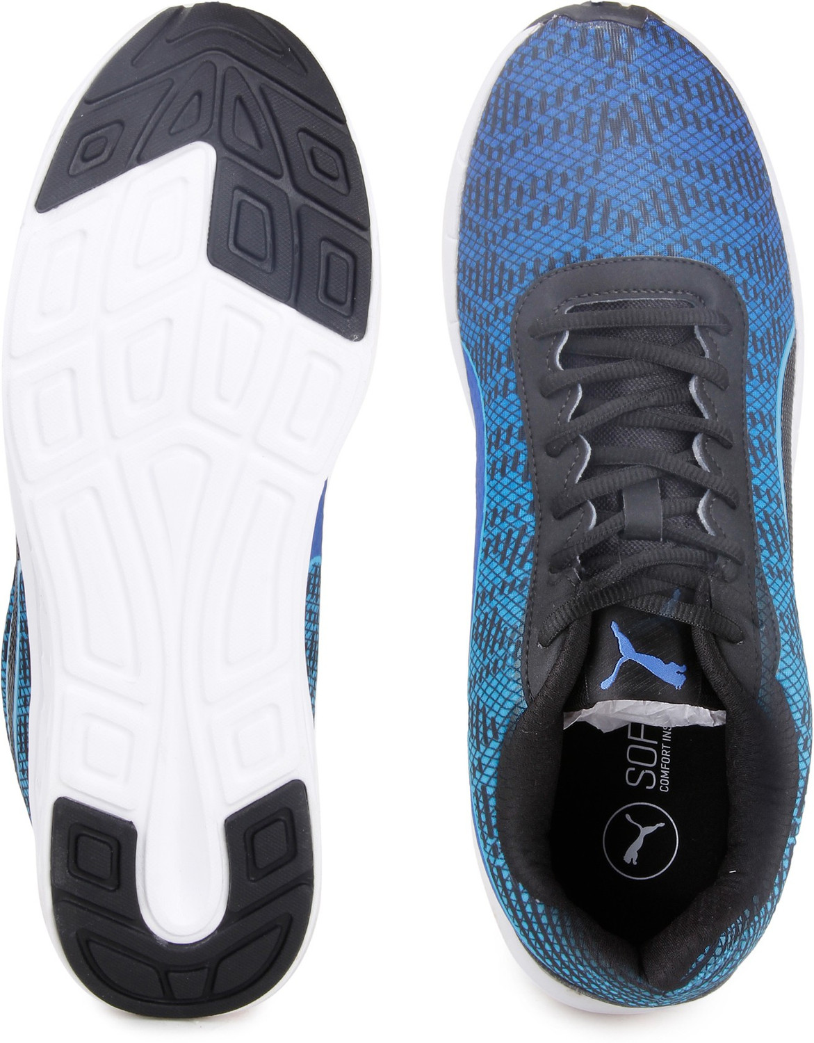 Image of PUMA Meteor 2 Running Shoes For Men (Blue, Black , 11 UK /India)
