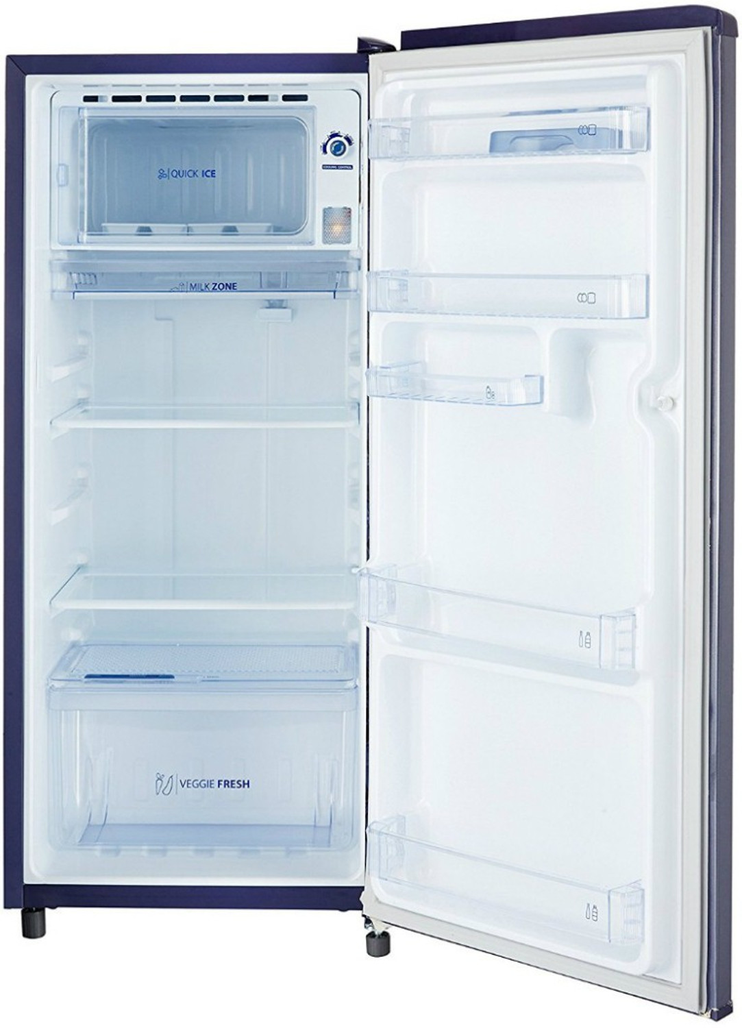 Image of Whirlpool 185 L Direct Cool Single Door 4 Star Refrigerator (Sapphire Exotica, 200 IMPWCOOL PRM 4S)