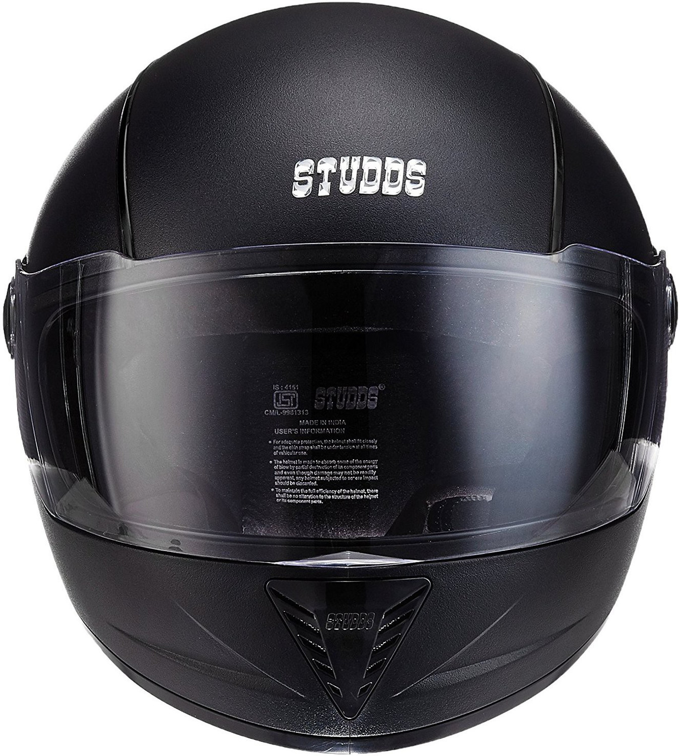 Image of STUDDS STS PRL BLK L Motorbike Helmet (Black)