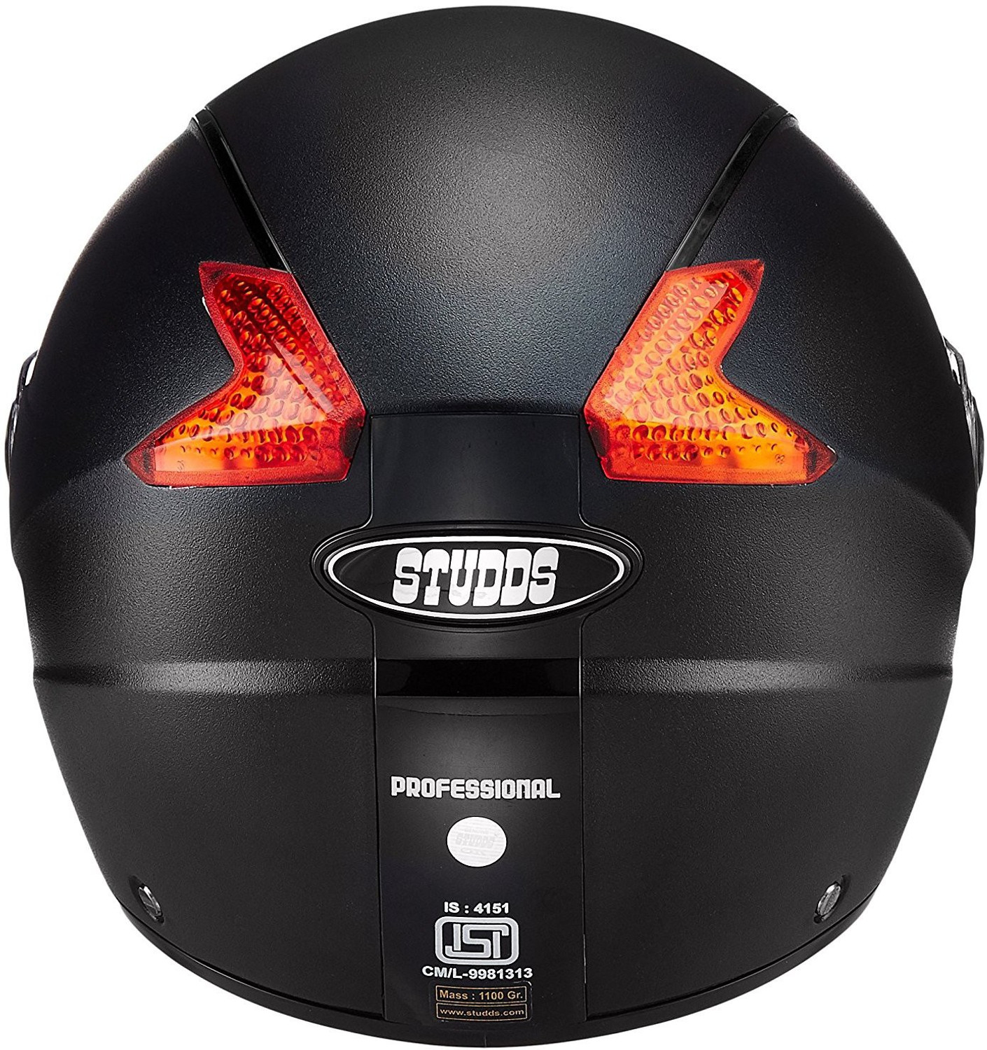 Image of STUDDS STS PRL BLK L Motorbike Helmet (Black)