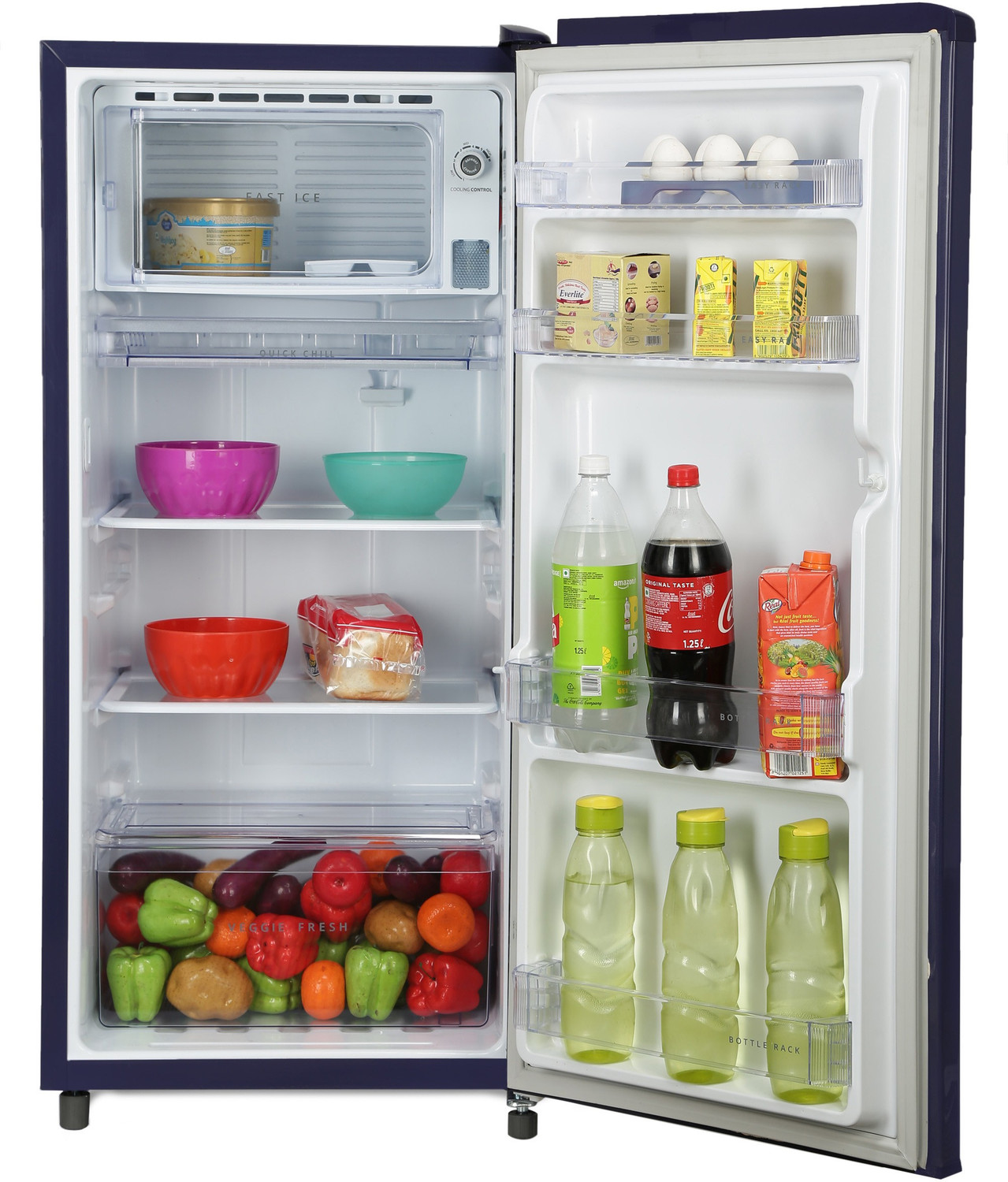 Image of Whirlpool 185 L Direct Cool Single Door 4 Star Refrigerator (Sapphire Exotica, 200 IMPWCOOL PRM 4S)