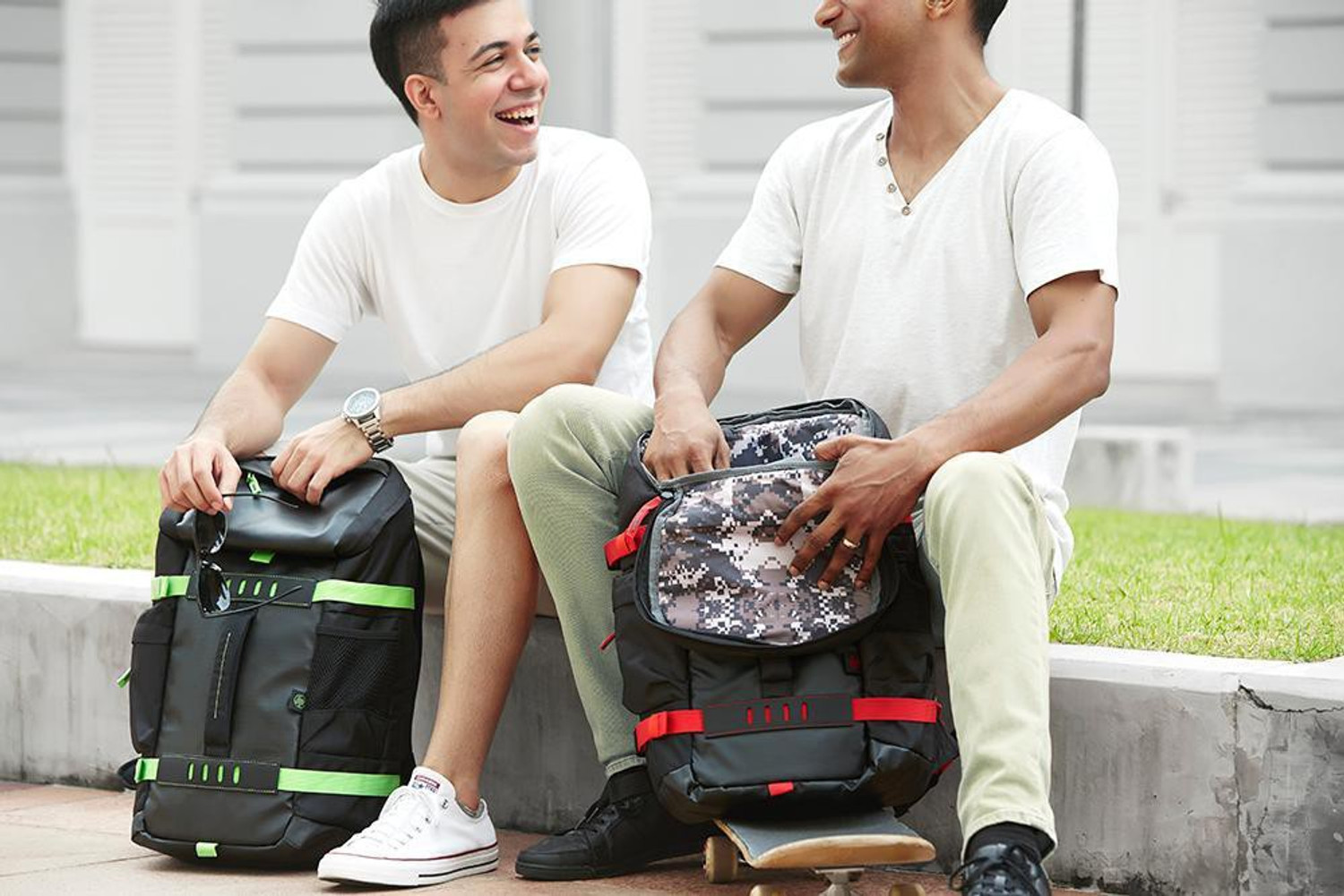 Image of HP T5P98AA Laptop Bag (Black, Electric Green)