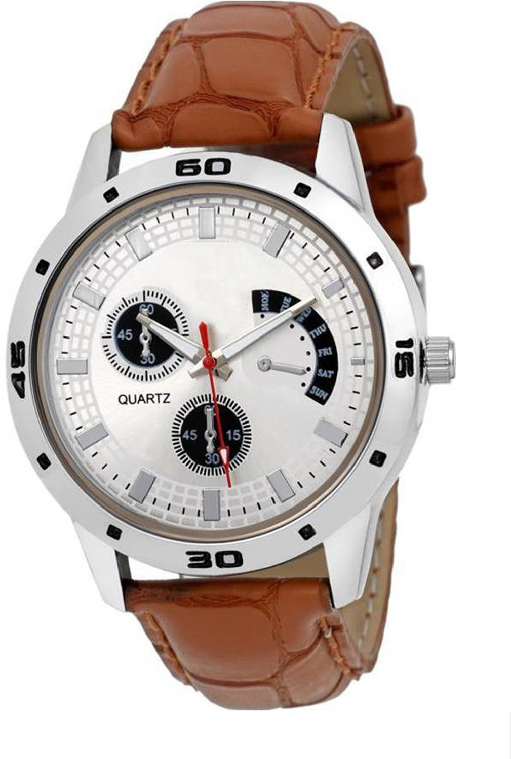 Image of Bolun Analog Watch - For Men Blue Sports Design Leather Belt Analog Watch