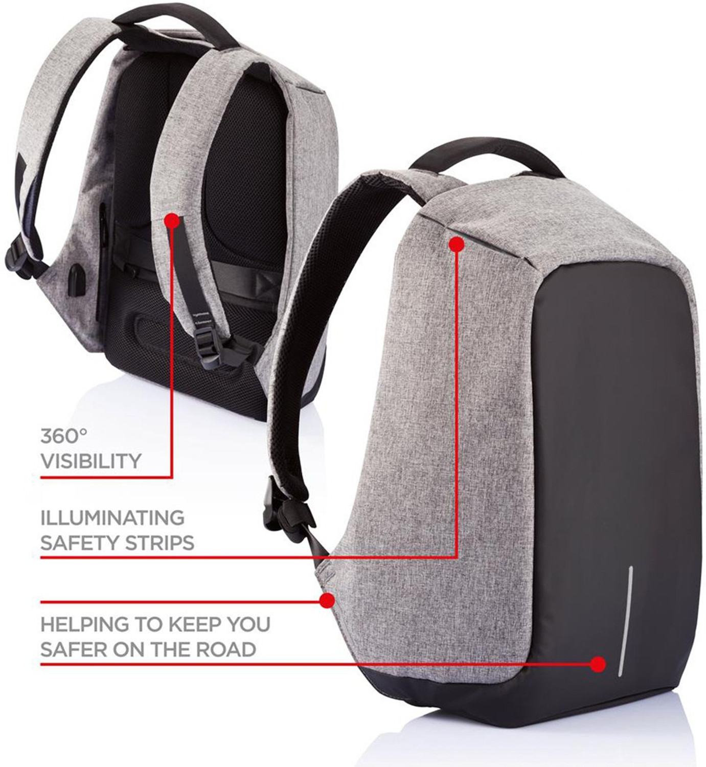 Image of XD Design Small 10 L Laptop Backpack Original XDDESIGN Anti Theft Bobby Backpack (Multicolor)