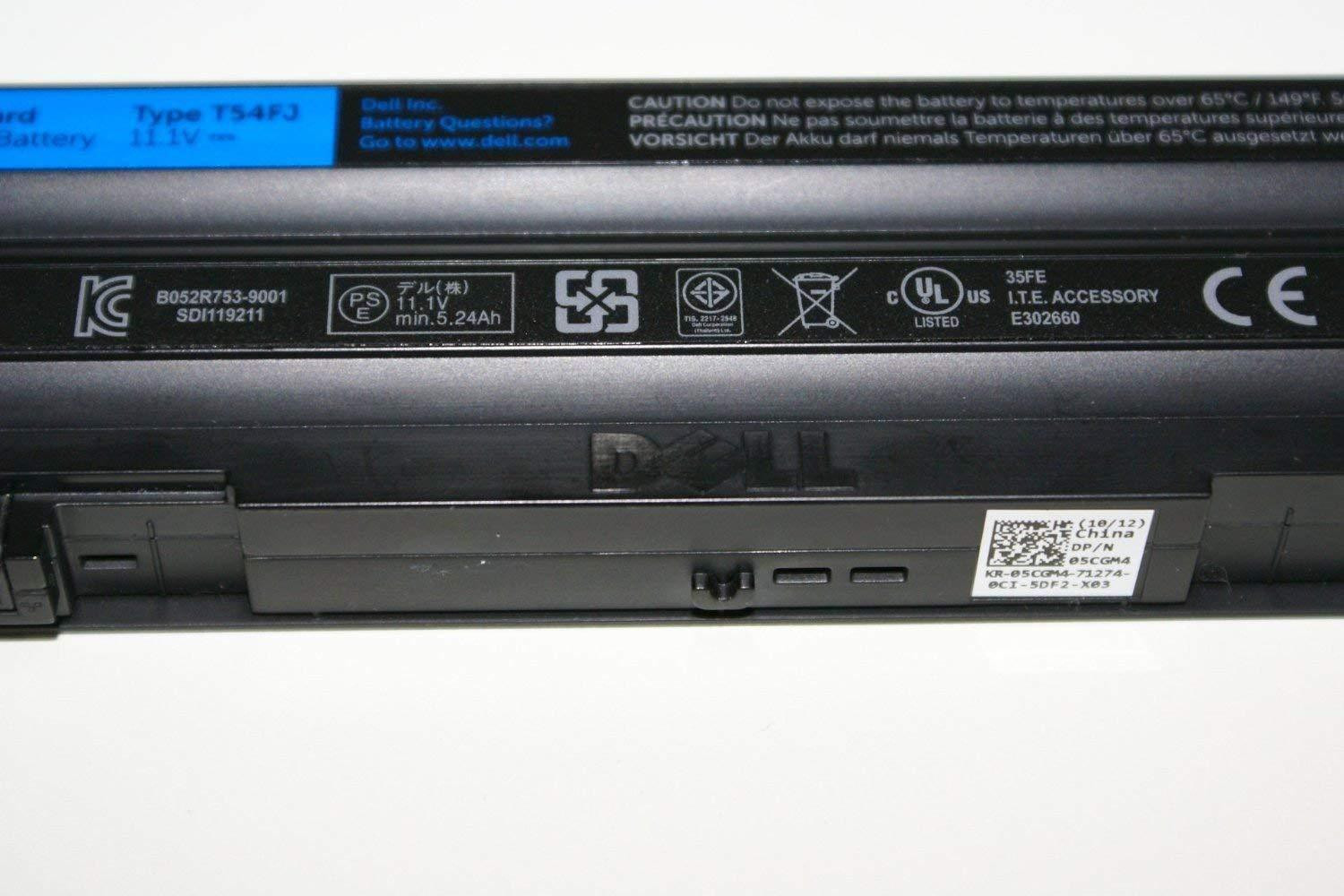 Image of DELL Orignal Latitude E5420 E5520 E6420 E6520 Part T54FJ 6 Cell 6 Cell Laptop Battery