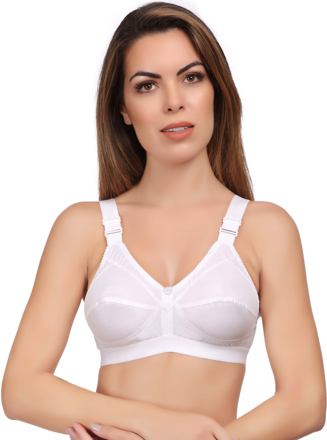 Image of Eve's Beauty Pack of 2 Women Full Coverage Bra (White)