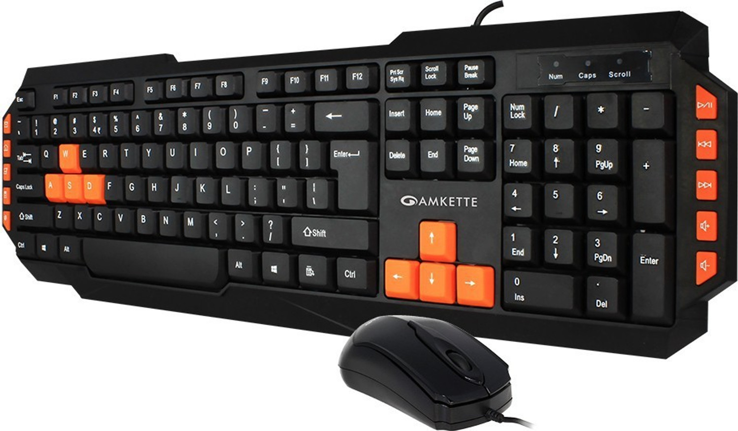 AMKETTE Xcite Pro Mouse & Wired USB Standard Laptop Keyboard Compatible with Desktop, Laptop, Mac - AMKETTE : Flipkart.com