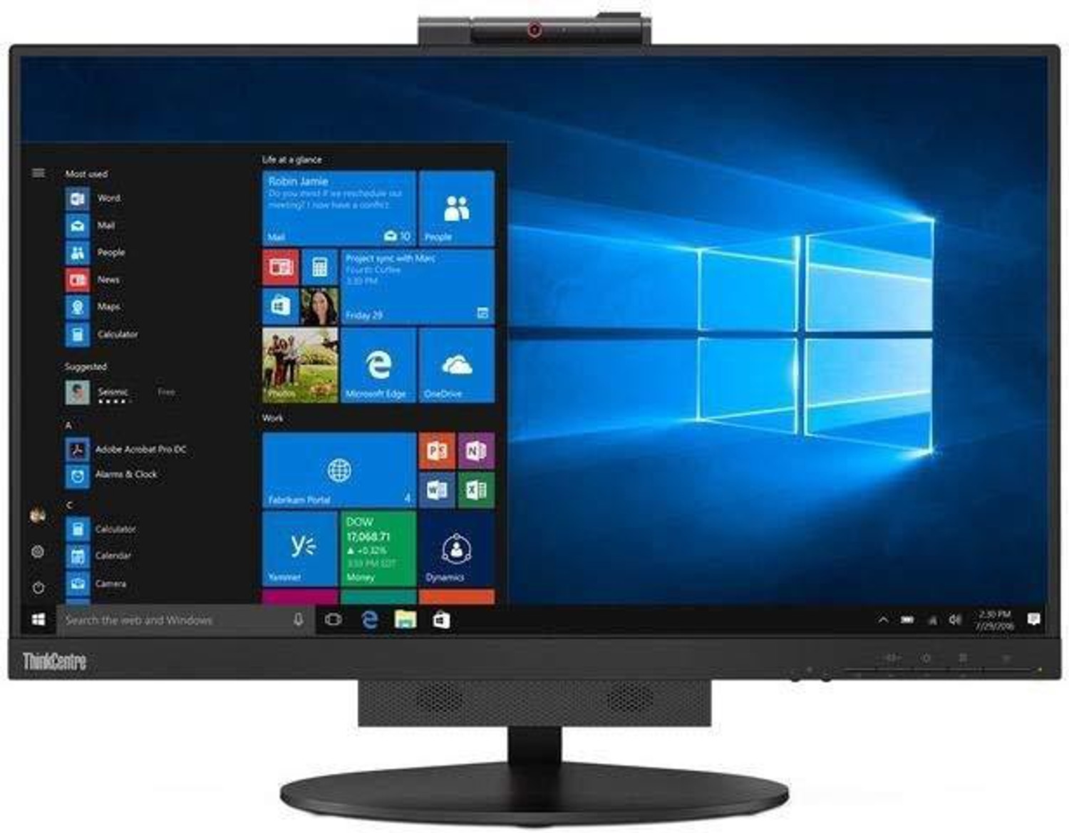 Image of Lenovo ThinkCentre Tiny-in-One 24 Gen3 60.45 cm (24 inch) HD Monitor (10QXPAR1US) (Response Time: 4 ms, 60 Hz Refresh Rate)