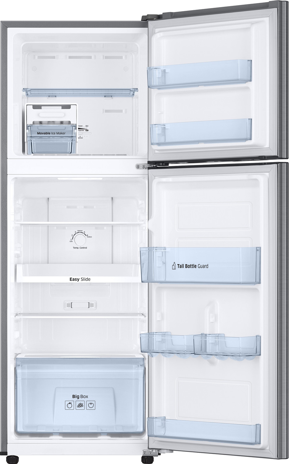 Image of Samsung 253 L Frost Free Double Door 1 Star Refrigerator (Elegant Inox, RT28M3022S8-HL / RT28M3022S8-NL)