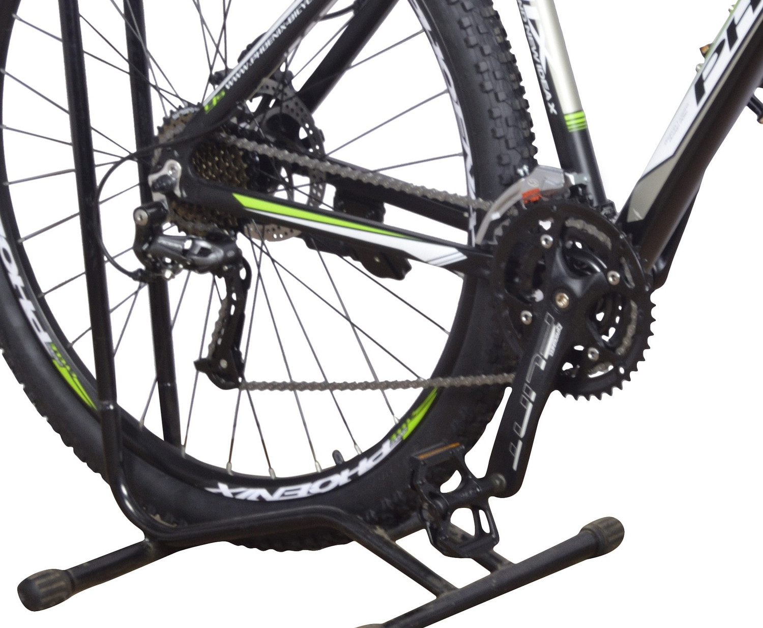 Image of PHOENIX Hydra 9 29 inch 27 Speed 29 T (inch) Mountain /Hardtail Cycle (27 Gear, Green, Black, Only Front Suspension)