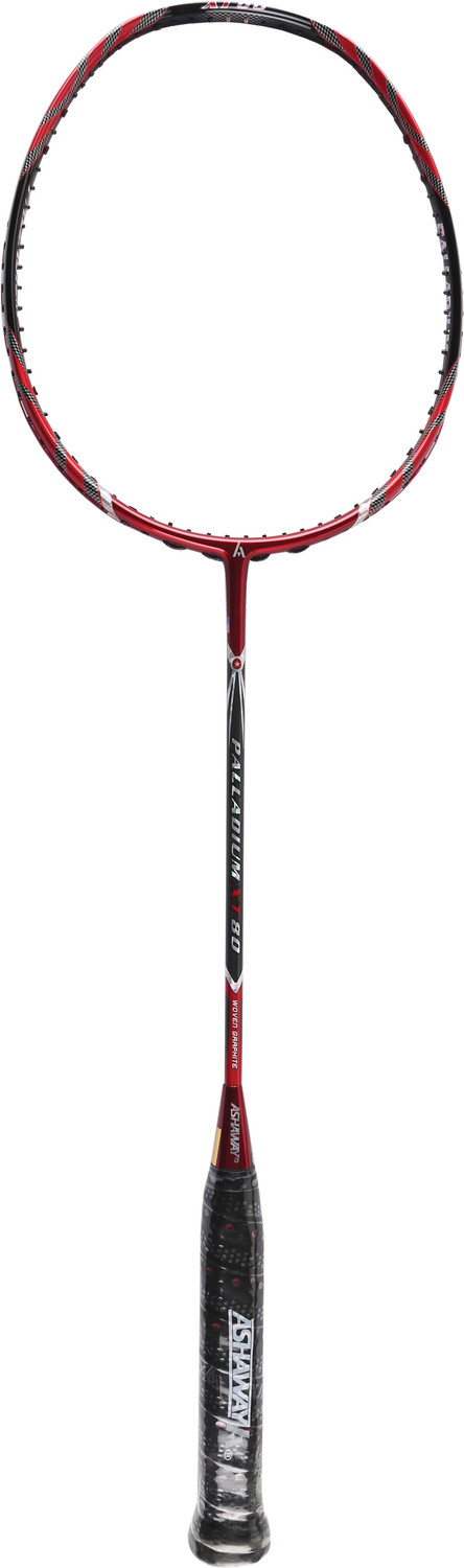 Image of ASHAWAY Palladium XT 80 Red Unstrung Badminton Racquet (Pack of: 1, 86 g)