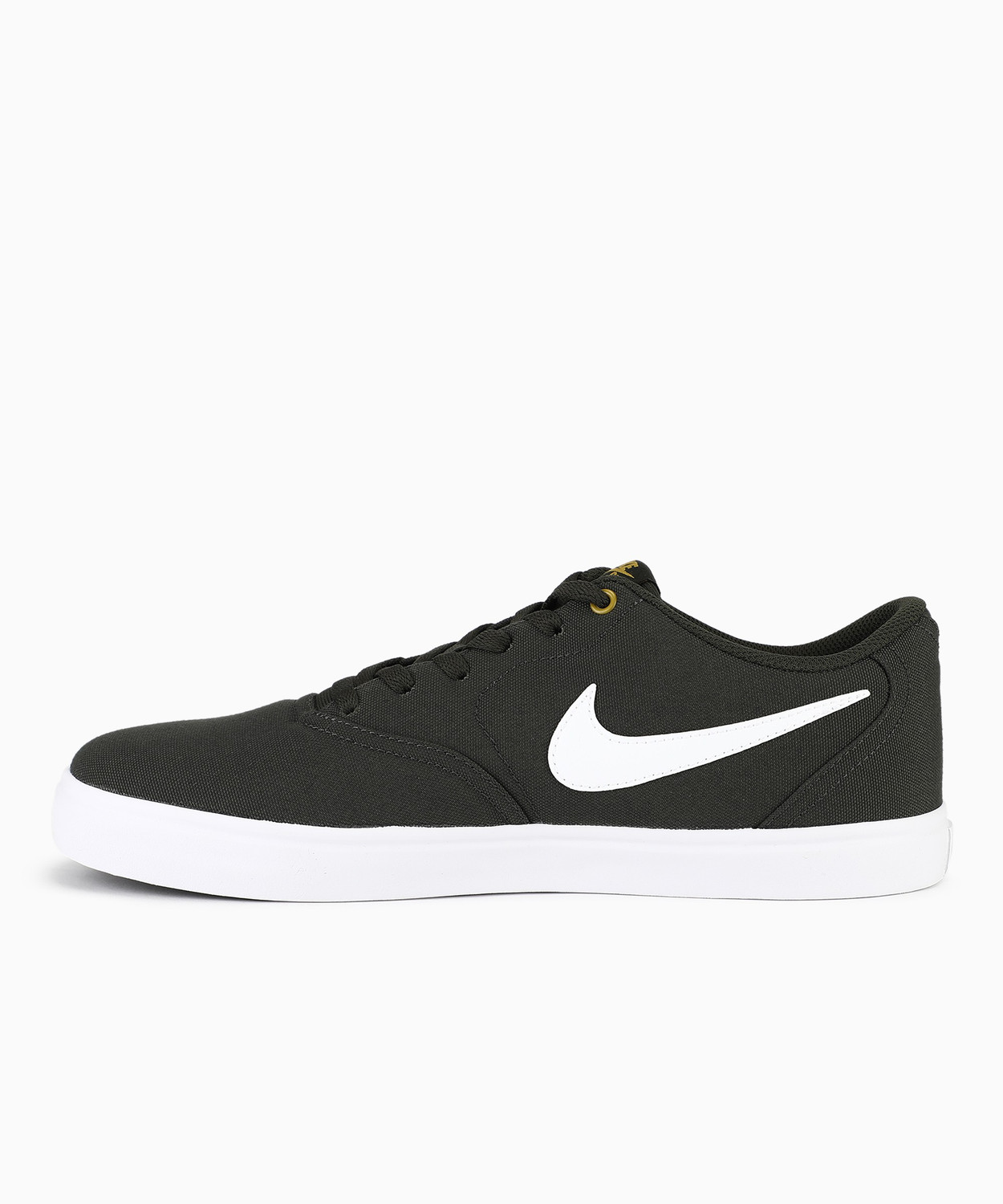 Image of NIKE Sb Check Solar Cnvs Sneakers For Unisex (Green , 10 UK /India)