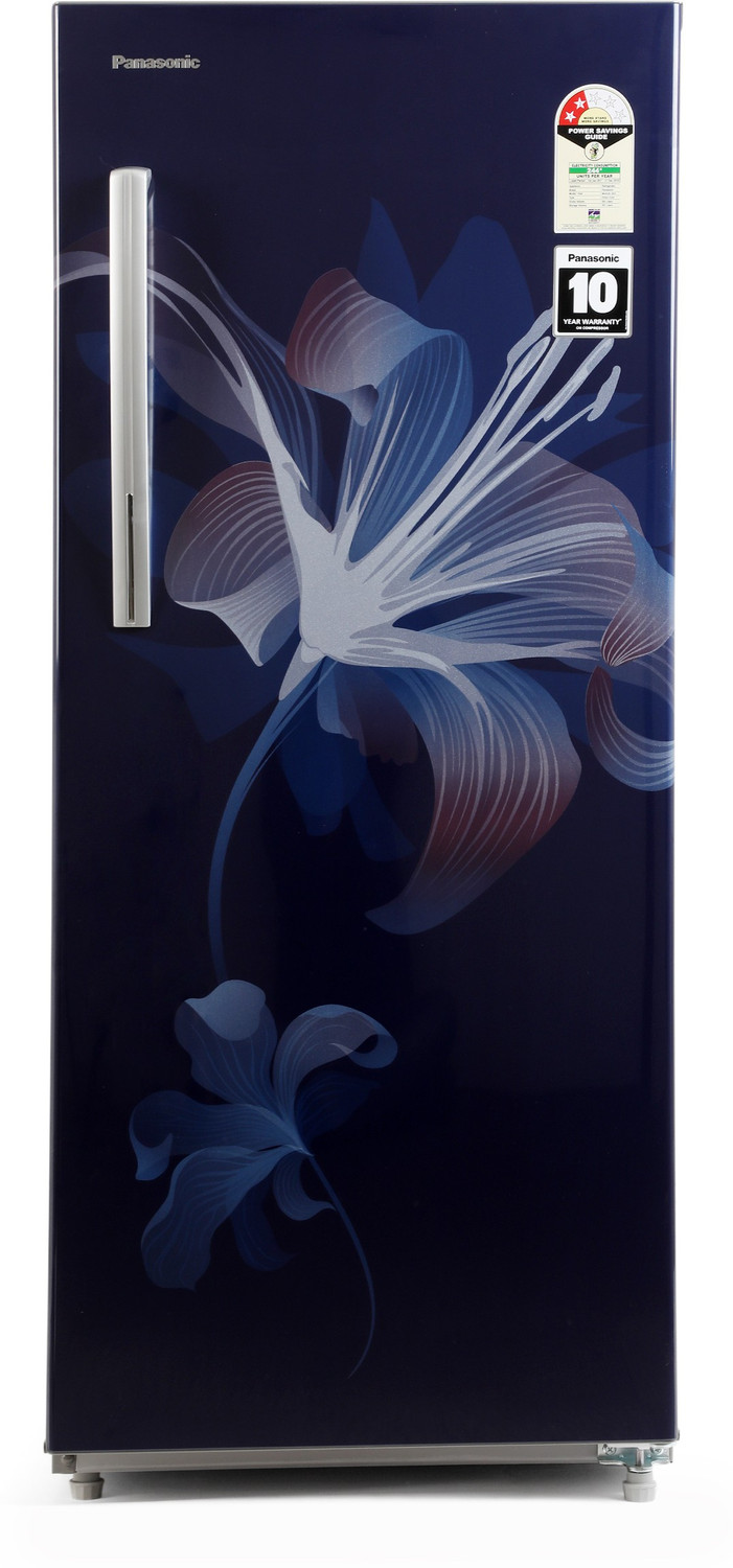 Image of Panasonic 202 L Direct Cool Single Door 2 Star Refrigerator (Blue Single Flower, NR-AC20SA2X1)