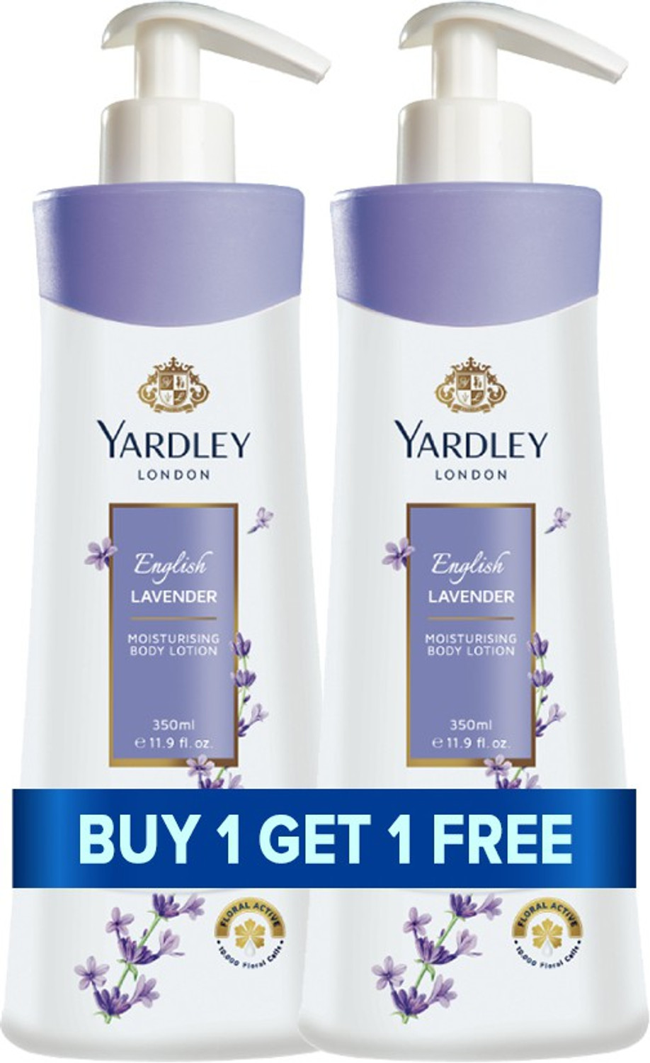 Image of Yardley London English Lavender Moisturising Body Lotion (350 ml)
