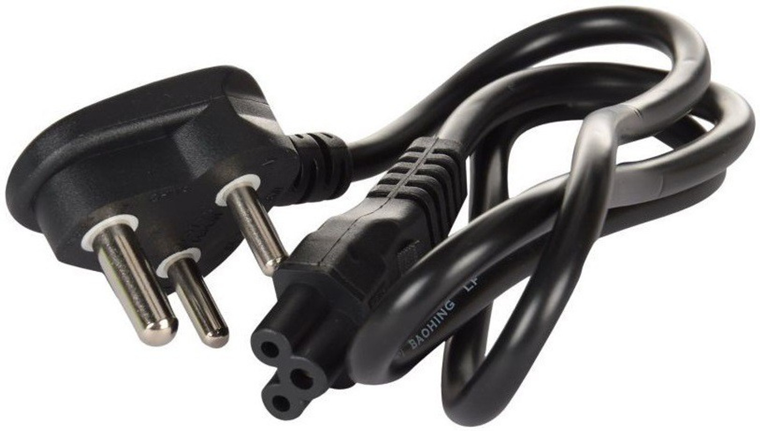 Image of RIVER FOX Power Cord 20 m 20 Meter RJ11 Telephone Modem Line Cable (Black) (Pack of 1) (Compatible with LANDLINE PHONE, ALL TYPE LAND LINE PHONE, Black, One Cable, 3 Pin Male To Multi-Pin)