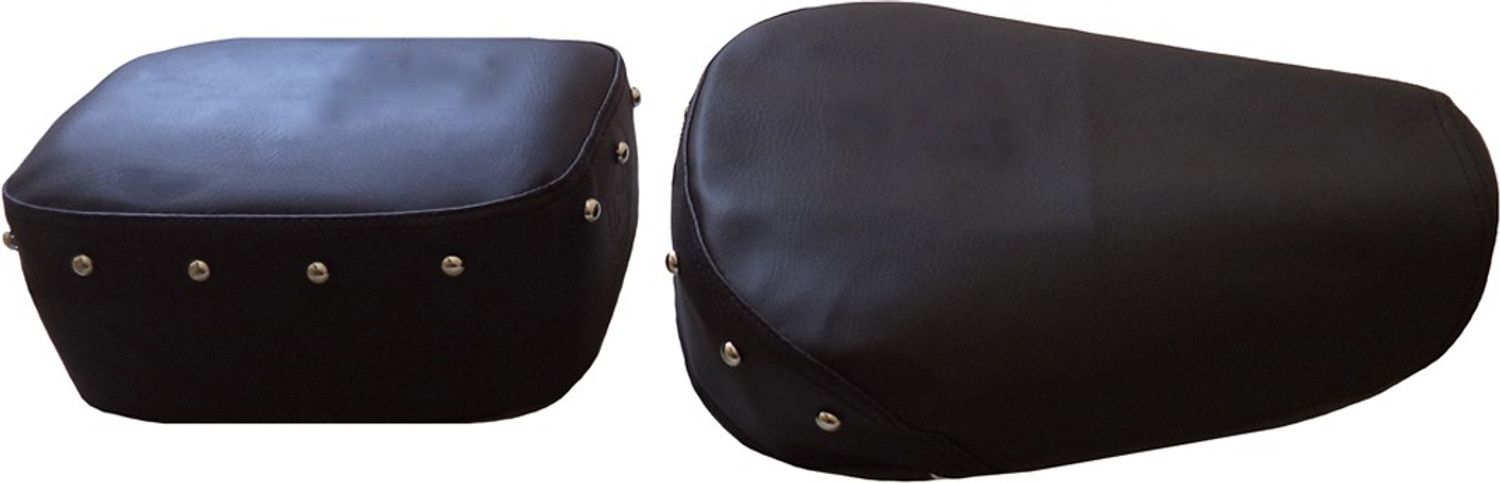 Image of WHEETOYKART Premium Leather Seat Cover for Royal Enfield Standard /Electra /Bullet 350 /500 Split Bike Seat Cover For Royal Enfield Classic 350, Classic 500