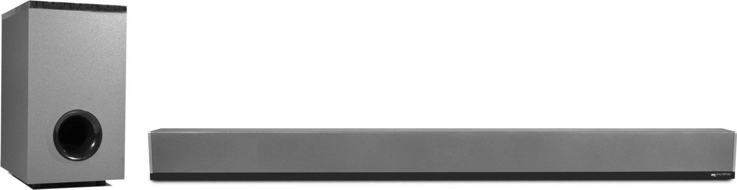 Image of Micromax SB90M 80 W Bluetooth Soundbar (Grey, 2.1 Channel)