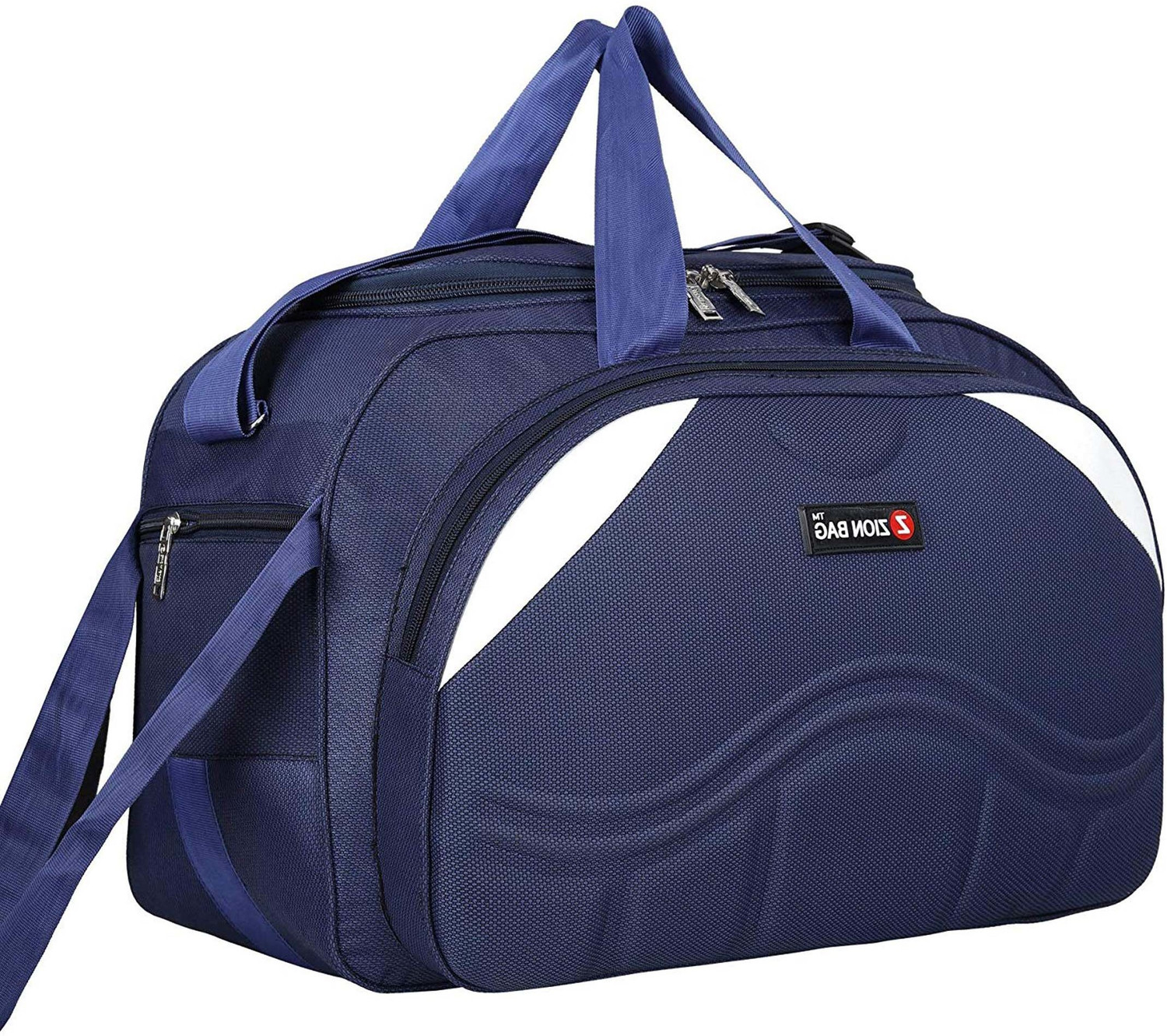 Image of N Choice 40 L Strolley Duffel Bag - 40 L Luggage Travel Duffel Bag with 2 Wheels (Blue) - Purple - Regular Capacity