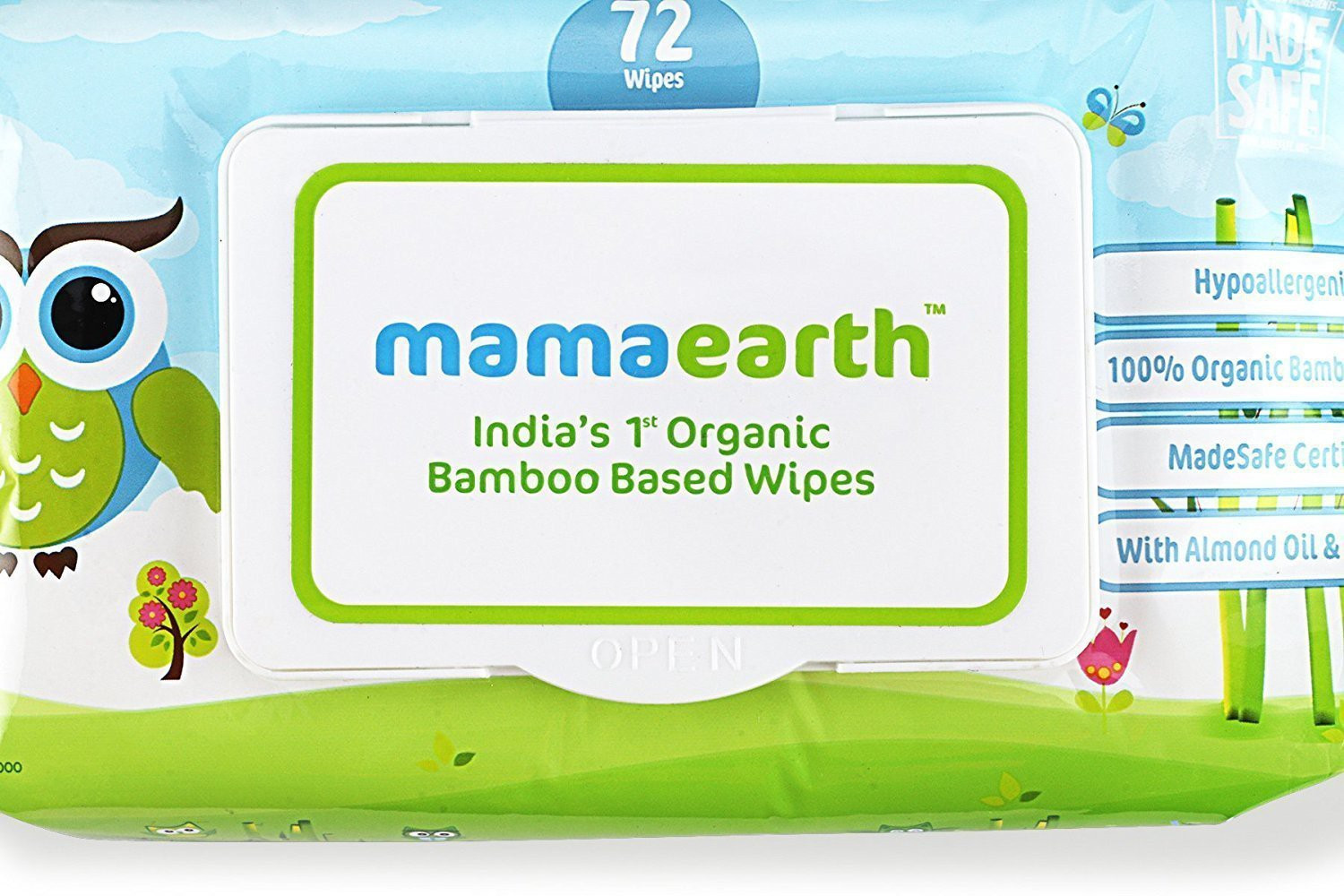 Image of Mamaearth Organic Bamboo Based Wipes (4 Wipes)